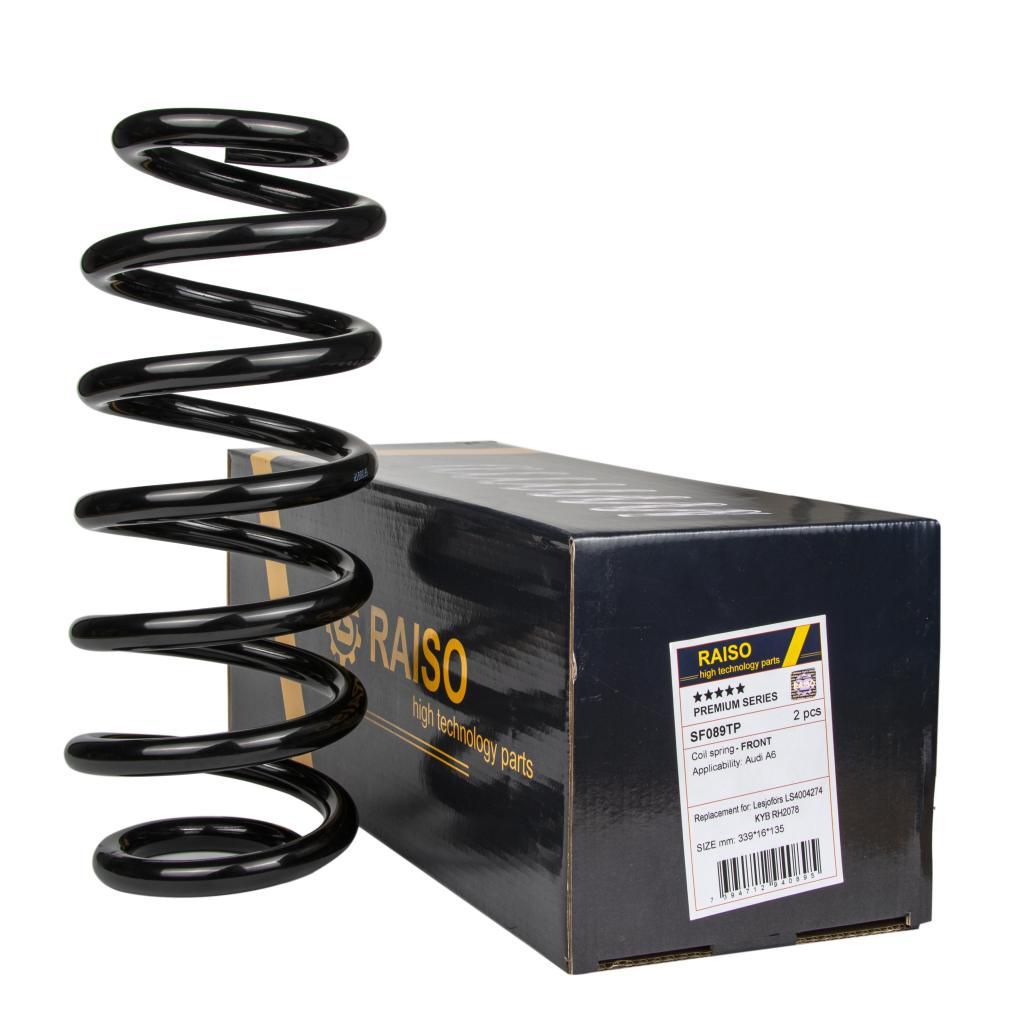 Передня пружина для Audi A6 04-11 від RAISO (SF089TP) Передня пружина для Audi A6 04-11 від RAISO (SF089TP)