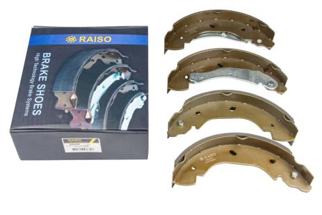 Задние барабанные тормозные колодки для Transit (FWD) 00-, RAISO (RB8689) Задние барабанные тормозные колодки для Transit (FWD) 00-, RAISO (RB8689)
