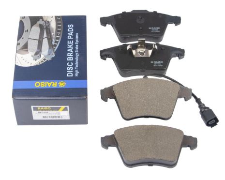 Передні гальмівні колодки диск. VW T5 (з датчиком) 03-, RAISO (RP1555)