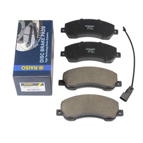 Передні дискові гальмівні колодки для Transit (V347) (RWD)/Amarok 10- (з датчиком) 06-, RAISO (RP1724)