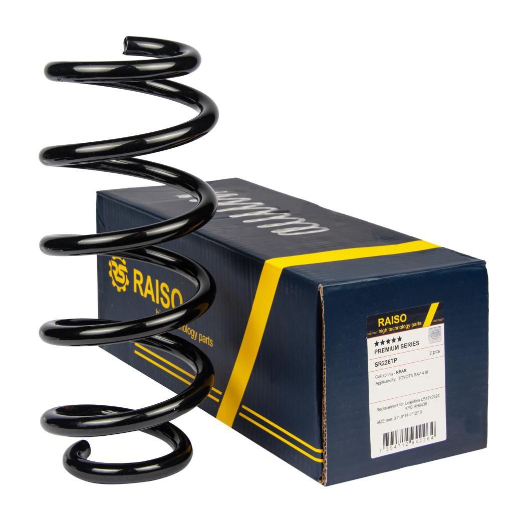 Задня пружина Toyota RAV4 III 05-13 (311*14*127), RAISO (SR226TP) Задня пружина Toyota RAV4 III 05-13 (311*14*127), RAISO (SR226TP)