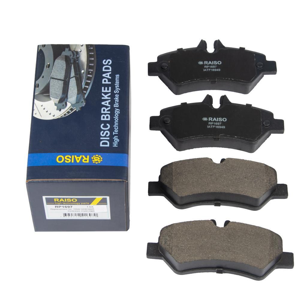 Задние дисковые тормозные колодки Sprinter/Crafter 06-, RAISO (RP1697) Задние дисковые тормозные колодки Sprinter/Crafter 06-, RAISO (RP1697)
