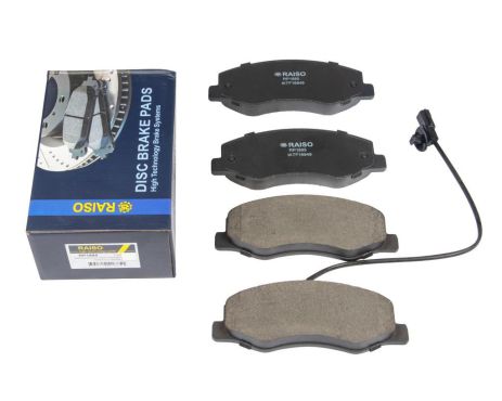 Задние тормозные колодки (спарка) для Master Movano (с датчиком) 10-, RAISO (RP1885) Задние тормозные колодки (спарка) для Master Movano (с датчиком) 10-, RAISO (RP1885)