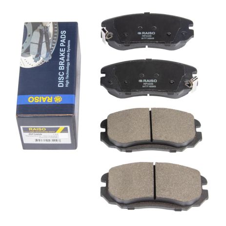 Колодки тормозные передние дисковые Tucson 04-10, RAISO (RP3409) Колодки тормозные передние дисковые Tucson 04-10, RAISO (RP3409)