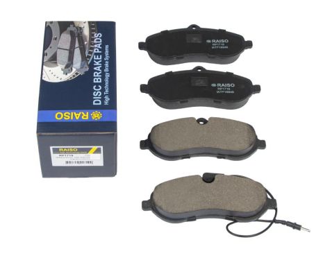 Передні гальмівні колодки диск. Jumpy II/Expert II/Scudo (з датчиком) 07-, RAISO (RP1719)