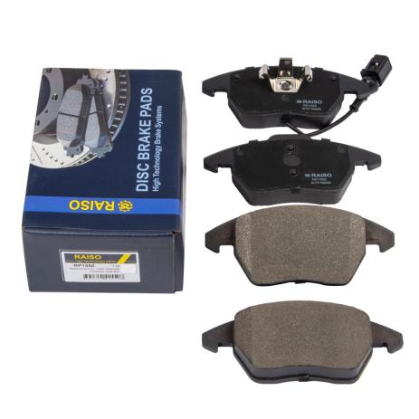 Колодки тормозные передние диск. для A1/A3/Altea/Caddy III (с датчиком) 04-21, RAISO (RP1550)
