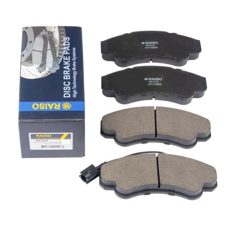 Передние тормозные колодки для Jumper/Ducato/Boxer (с датчиком) 94-, RAISO (RP1518) Передние тормозные колодки для Jumper/Ducato/Boxer (с датчиком) 94-, RAISO (RP1518)