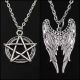 Набір підвісок петаграма і крила ангела комплект кулон з пентаграмою Надприроднє