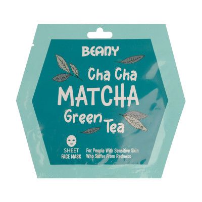 Нормалізуюча тканинна маска для обличчя "Матча" Beany, 15мл