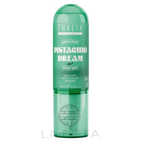 Жіночий парфумований спрей-міст для волосся та тіла "Фісташкова мрія" THALIA, 100 мл