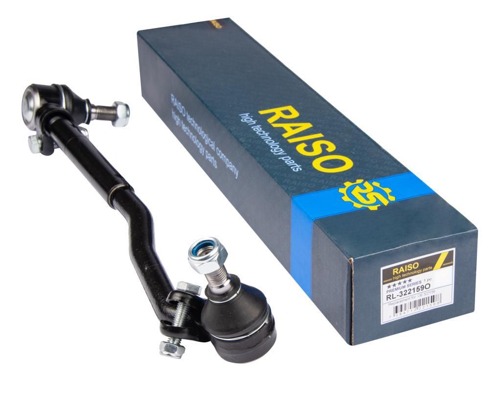 Левая рулевая тяга (с наконечником) Opel Omega B 94-03 (боковая) (Конус 15мм), RAISO (RL322159O) Левая рулевая тяга (с наконечником) Opel Omega B 94-03 (боковая) (Конус 15мм), RAISO (RL322159O)