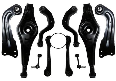 Комплект рычагов подвески задней Audi A3/Q3/Skoda Octavia II/Superb II/VW Golf V 03-, RAISO (RL505320KIT)