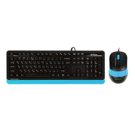Комплект (клавиатура и мышь) A4Tech Fstyler F1010 Black/Blue Комплект (клавиатура и мышь) A4Tech Fstyler F1010 Black/Blue