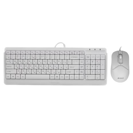 Комплект (клавіатура та миша) A4Tech Fstyler F1512, USB, 1.5m, White Комплект (клавіатура та миша) A4Tech Fstyler F1512, USB, 1.5m, White