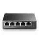 Комутатор TP-LINK TL-SG1005P, 5xGE/4xPoE, 3.44/74.49W, PD, некерований
