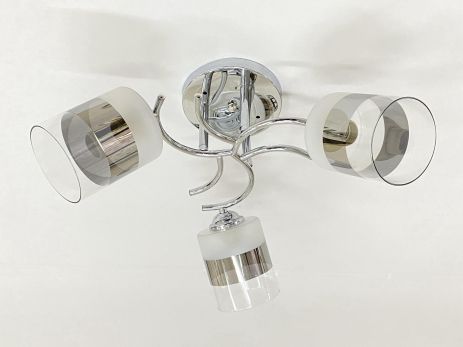 Люстра потолочная на 3 плафона VALESO 6978B/3 (Хром)