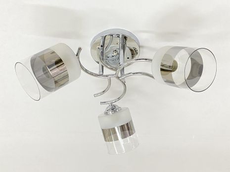 Стельова Люстра на 3 плафони VALESO 6978B/3 (Хром)