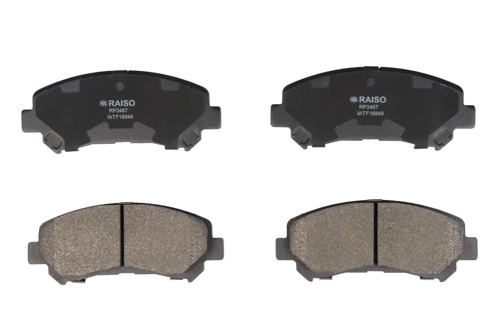 Дисковые тормозные колодки передние Nissan Qashqai X-Trail (T31) 07-, RAISO (RP3467) Дисковые тормозные колодки передние Nissan Qashqai X-Trail (T31) 07-, RAISO (RP3467)