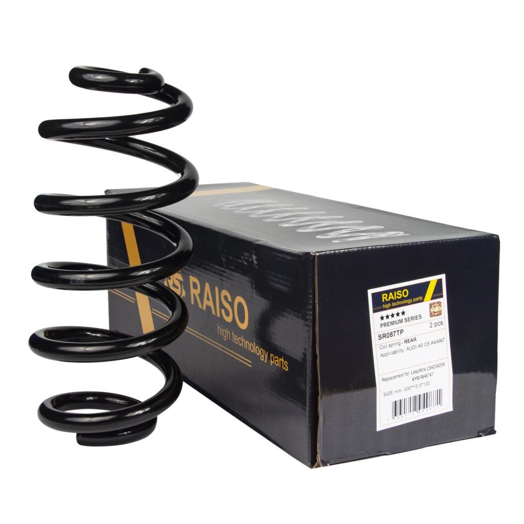 Задня пружина Audi A6 C6 04-11 (універсал) (300*15,5*132), RAISO (SR087TP) Задня пружина Audi A6 C6 04-11 (універсал) (300*15,5*132), RAISO (SR087TP)