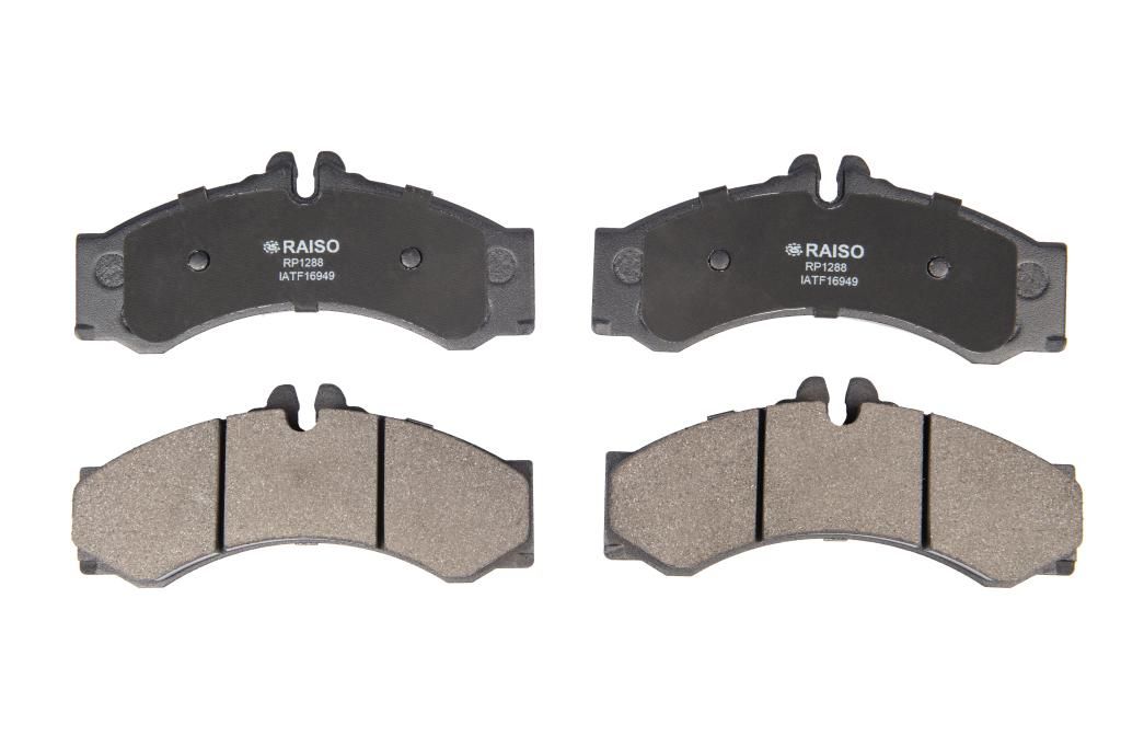 Передние и задние дисковые тормозные колодки для Sprinter/LT 95-06 (спарка)/Vario 2.9TD, RAISO (RP1288) Передние и задние дисковые тормозные колодки для Sprinter/LT 95-06 (спарка)/Vario 2.9TD, RAISO (RP1288)