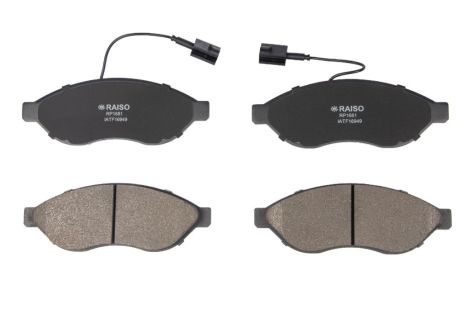 Передние тормозные колодки с датчиками для Jumper/Ducato/Boxer 06-, RAISO (RP1681)