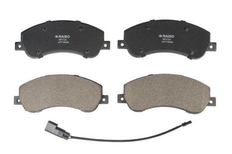 Передние дисковые тормозные колодки для Transit (V347) (RWD)/Amarok 10- (с датчиком) 06-, RAISO (RP1724)