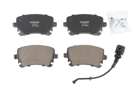 Колодки тормозные задние дисковые Audi A4/A6/A8/VW Phaeton (с датчиком) 02-16, RAISO (RP1508)