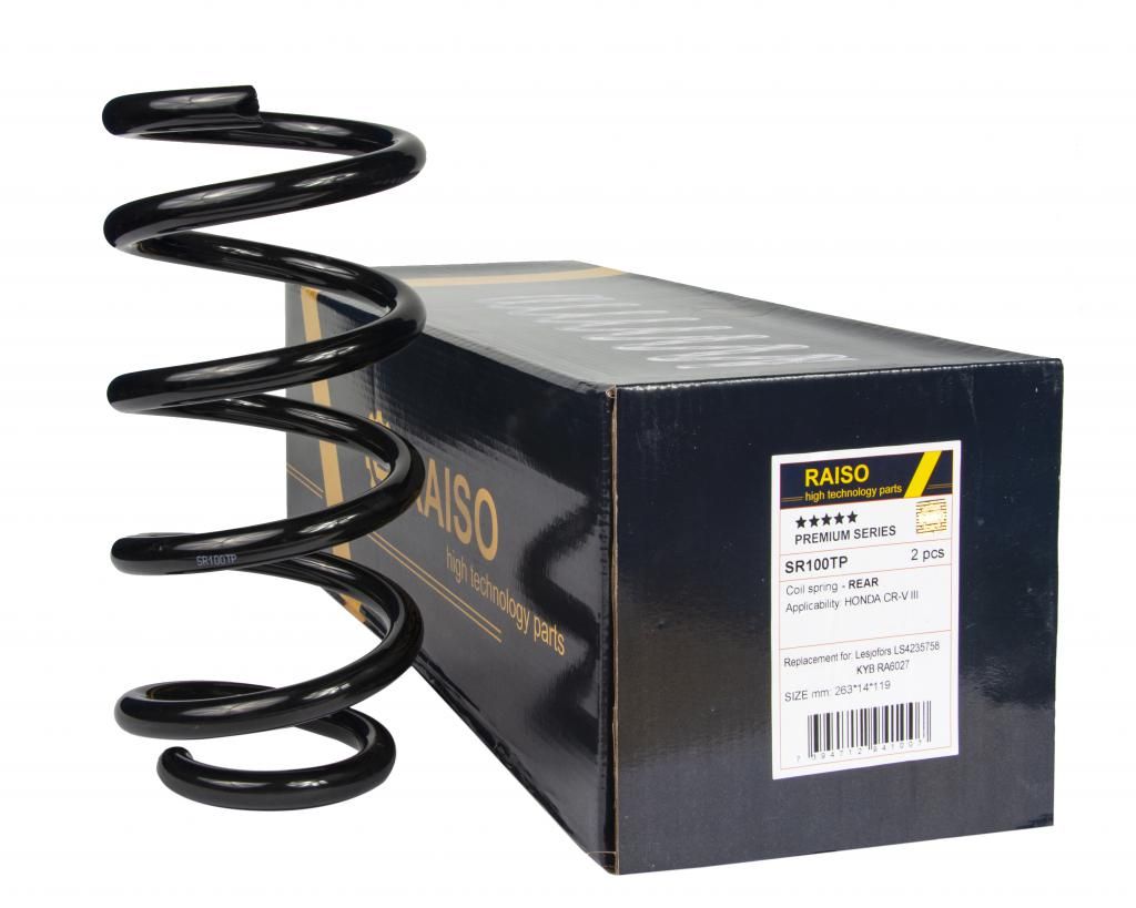 Пружина задня для Honda CR-V III 2007+, RAISO (SR100TP) Пружина задня для Honda CR-V III 2007+, RAISO (SR100TP)