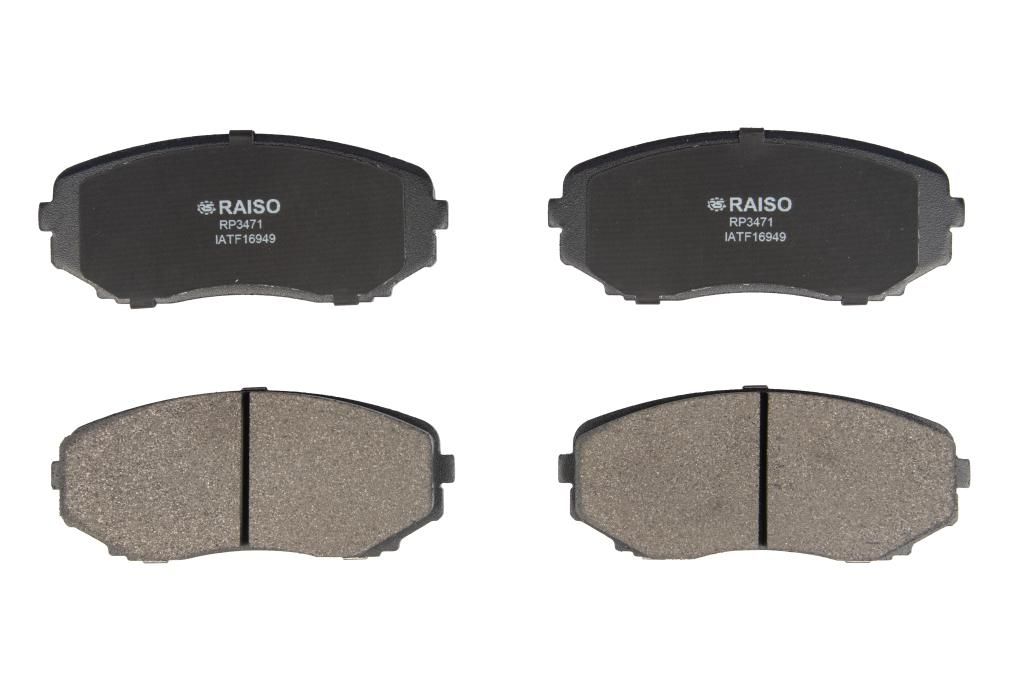 Передние дисковые тормозные колодки Mazda CX-7/CX-9 07-, RAISO (RP3471) Передние дисковые тормозные колодки Mazda CX-7/CX-9 07-, RAISO (RP3471)