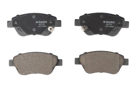 Передние дисковые тормозные колодки Fiat Doblo 01- / Opel Corsa D 06-, RAISO (RP1700)