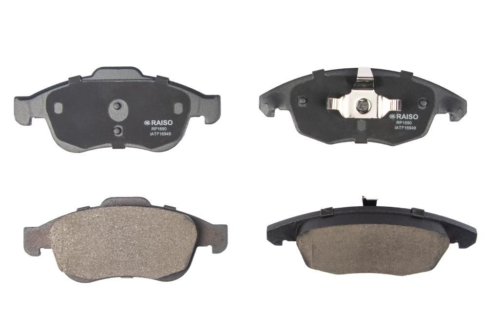 Передні гальмівні колодки Berlingo/Partner 08-, RAISO (RP1690) Передні гальмівні колодки Berlingo/Partner 08-, RAISO (RP1690)