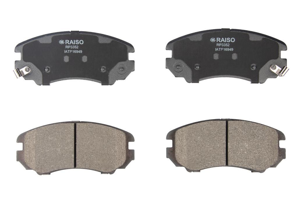 Тормозные дисковые колодки переднего типа для Sonata 01-/Magentis 05-, RAISO (RP3352) Тормозные дисковые колодки переднего типа для Sonata 01-/Magentis 05-, RAISO (RP3352)