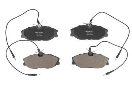 Дисковые тормозные колодки передние с датчиками Peugeot 306/406/607 93-, RAISO (RP1423) Дисковые тормозные колодки передние с датчиками Peugeot 306/406/607 93-, RAISO (RP1423)