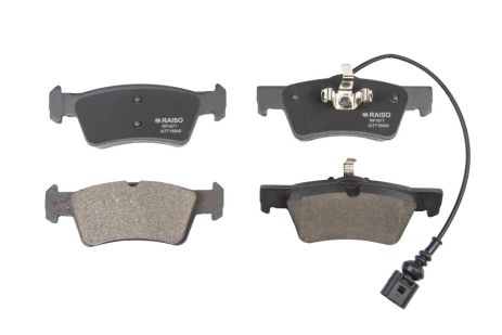 Задние дисковые тормозные колодки VW T5 (с датчиком) 03-, RAISO (RP1671)