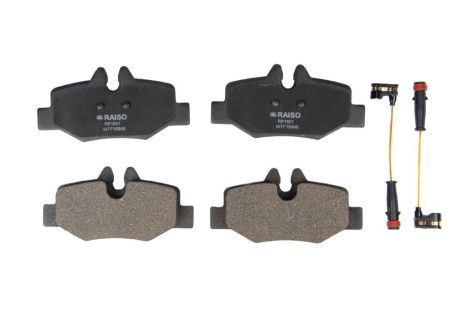 Задние дисковые тормозные колодки с датчиками Vito (639) 03-, RAISO (RP1601)