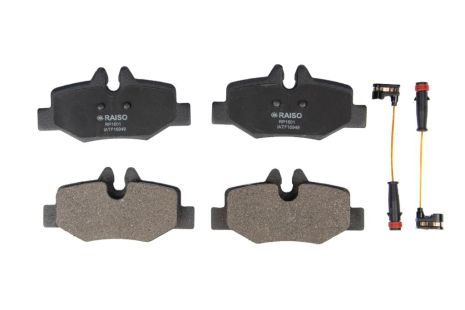 Задние дисковые тормозные колодки с датчиками Vito (639) 03-, RAISO (RP1601) Задние дисковые тормозные колодки с датчиками Vito (639) 03-, RAISO (RP1601)