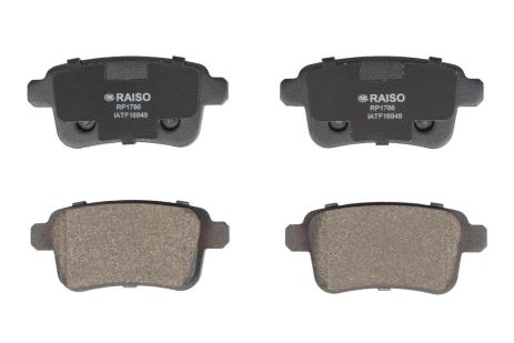 Задние дисковые тормозные колодки для Kangoo 08-, RAISO (RP1786)