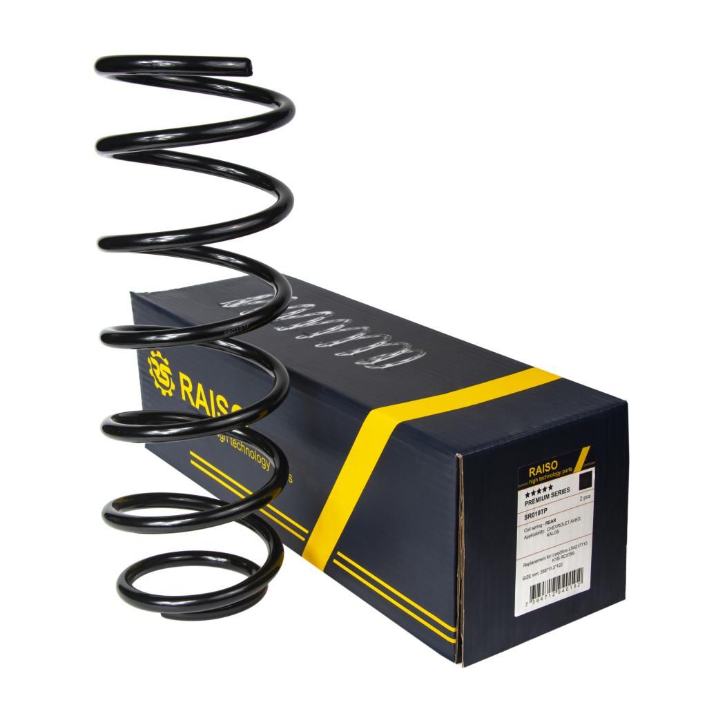 Задняя пружина для Aveo 03-, RAISO (SR019TP) Задняя пружина для Aveo 03-, RAISO (SR019TP)