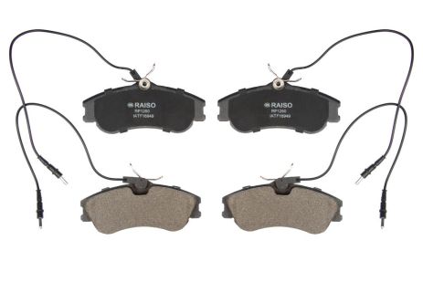 Дисковые передние тормозные колодки Berlingo/Partner (с датчиками) 93-15, RAISO (RP1260)