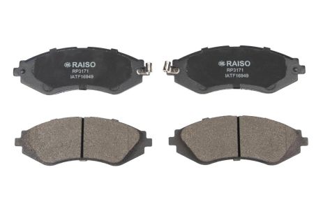 Передние тормозные колодки для Astra/Lacetti/Lanos/Nubira 97-, RAISO (RP3171)
