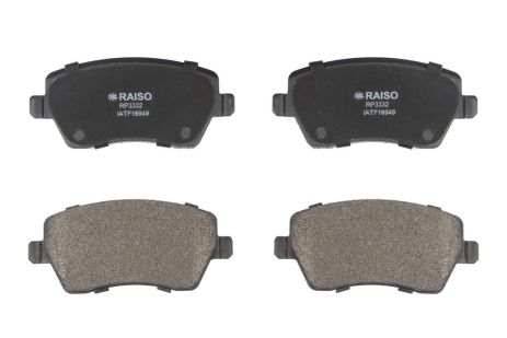 Передние тормозные колодки диск. для Kangoo/Logan/Duster 08-, RAISO (RP3332) Передние тормозные колодки диск. для Kangoo/Logan/Duster 08-, RAISO (RP3332)