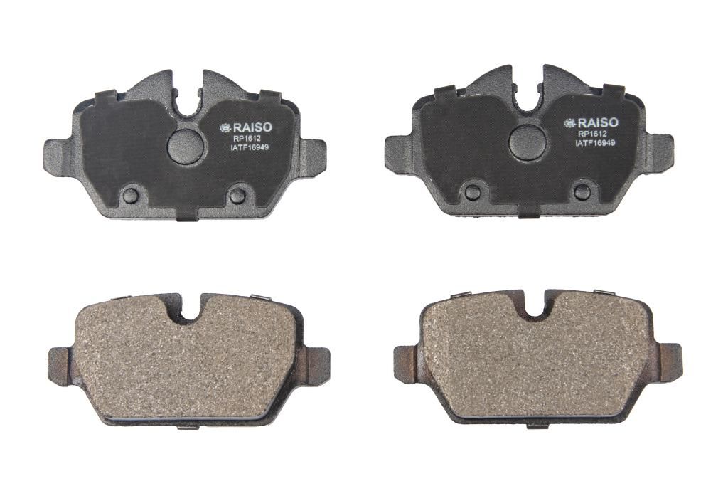 Дисковые тормозные колодки задние BMW 3(E90)/1(E81) 04-13, RAISO (RP1612) Дисковые тормозные колодки задние BMW 3(E90)/1(E81) 04-13, RAISO (RP1612)
