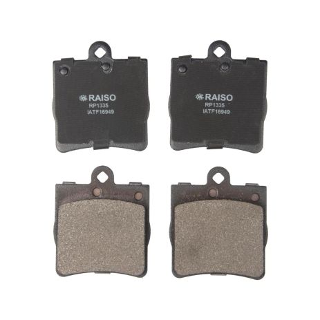 Задние диск. тормозные колодки для MB C-Class (W202/W203)/E-Class (W210) 1993-2011, RAISO (RP1335) Задние диск. тормозные колодки для MB C-Class (W202/W203)/E-Class (W210) 1993-2011, RAISO (RP1335)