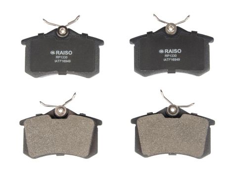 Задні диск гальмівні колодки для Audi A4 B5/B6/Passat/Golf/Caddy III/Fabia/Octavia 86-, RAISO (RP1330)