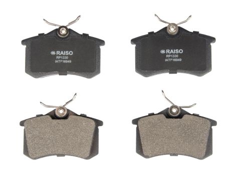 Задні диск гальмівні колодки для Audi A4 B5/B6/Passat/Golf/Caddy III/Fabia/Octavia 86-, RAISO (RP1330) Задні диск гальмівні колодки для Audi A4 B5/B6/Passat/Golf/Caddy III/Fabia/Octavia 86-, RAISO (RP1330)
