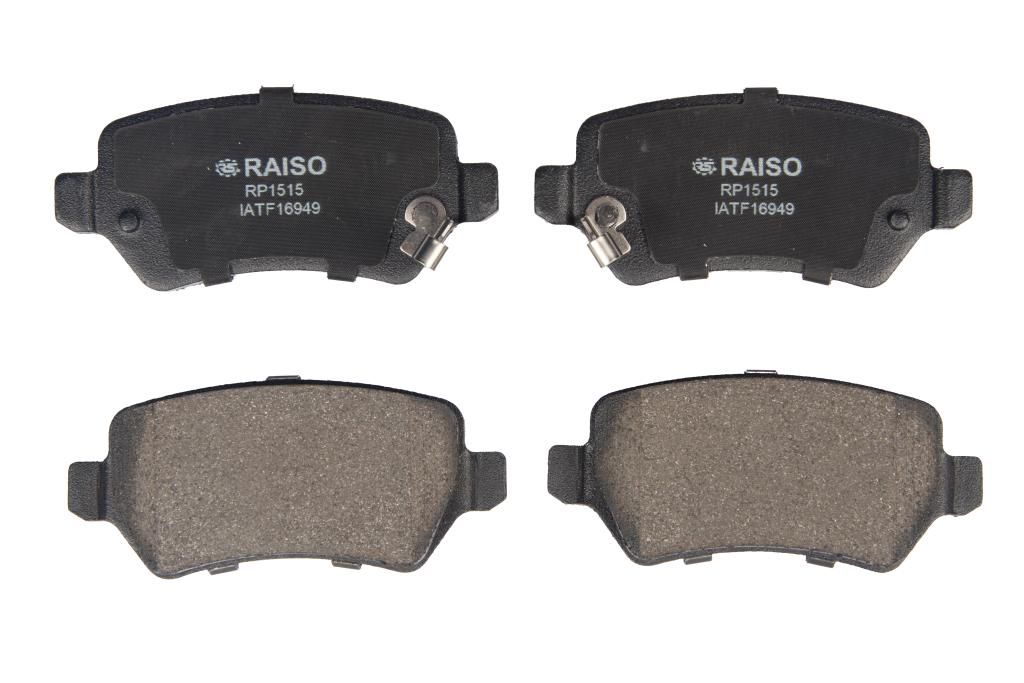 Задні гальмівні колодки для Astra/Ceed/Combo/Zafira 94-, RAISO (RP1515) Задні гальмівні колодки для Astra/Ceed/Combo/Zafira 94-, RAISO (RP1515)