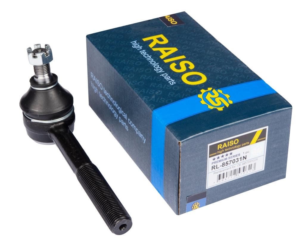 Рулевой наконечник для Ford Maverick и Nissan Navara/Terrano 86-08, RAISO (RL857031N) Рулевой наконечник для Ford Maverick и Nissan Navara/Terrano 86-08, RAISO (RL857031N)