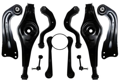 Комплект важелів задньої підвіски для Audi A3/Q3/Skoda Octavia II/Superb II/VW Golf V 03-, RAISO (RL505320KIT) Комплект важелів задньої підвіски для Audi A3/Q3/Skoda Octavia II/Superb II/VW Golf V 03-, RAISO (RL505320KIT)