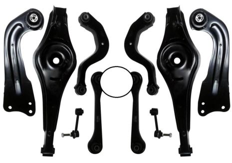 Комплект задних рычагов подвески для Audi A3/Q3/Skoda Octavia II/Superb II/VW Golf V 03-, RAISO (RL505320KIT)