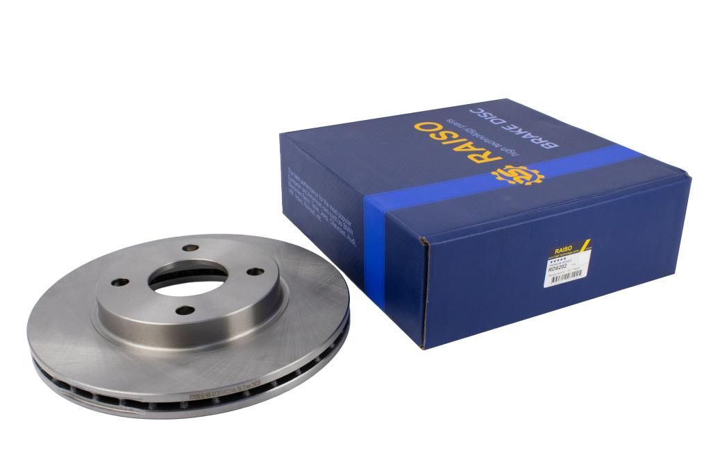 Гальмівний диск передній Fiesta IV/V/Focus -04/Fusion -12 (258x22), RAISO (RD8202) (кратно 2) Гальмівний диск передній Fiesta IV/V/Focus -04/Fusion -12 (258x22), RAISO (RD8202) (кратно 2)